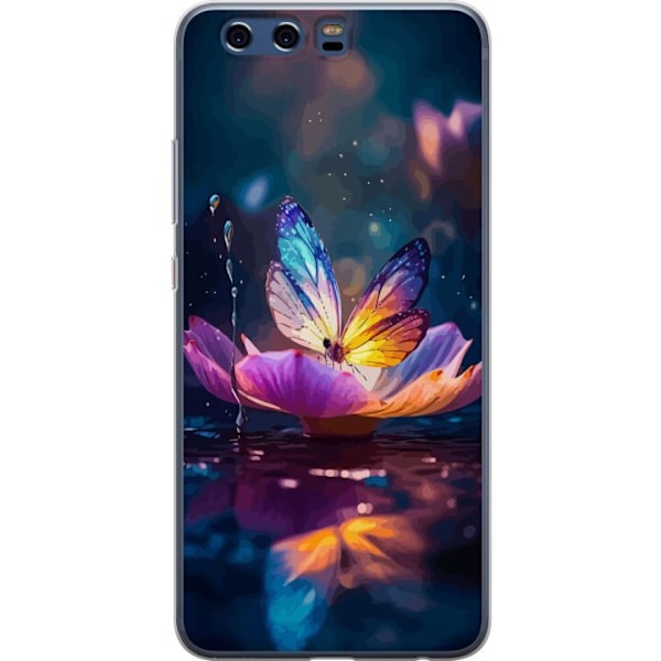 Huawei P10 Gjennomsiktig deksel Butterfly