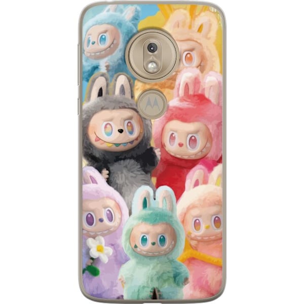 Motorola Moto G7 Play Genomskinligt Skal Labubu Sketch Style – Handritat monster i tusch