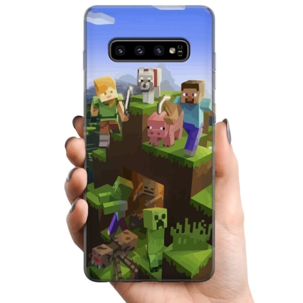 Samsung Galaxy S10 TPU Mobildeksel MineCraft