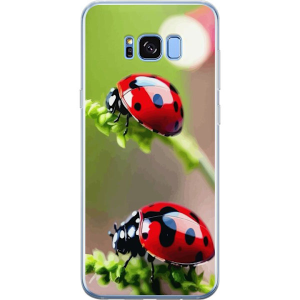 Samsung Galaxy S8+ Genomskinligt Skal Nyckelpiga Insekt Lycka Symbol Naturmotiv Populärt Grafiskt Motiv Dekoration Sommar Tur