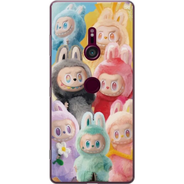 Sony Xperia XZ3 Genomskinligt Skal Labubu Sketch Style – Han