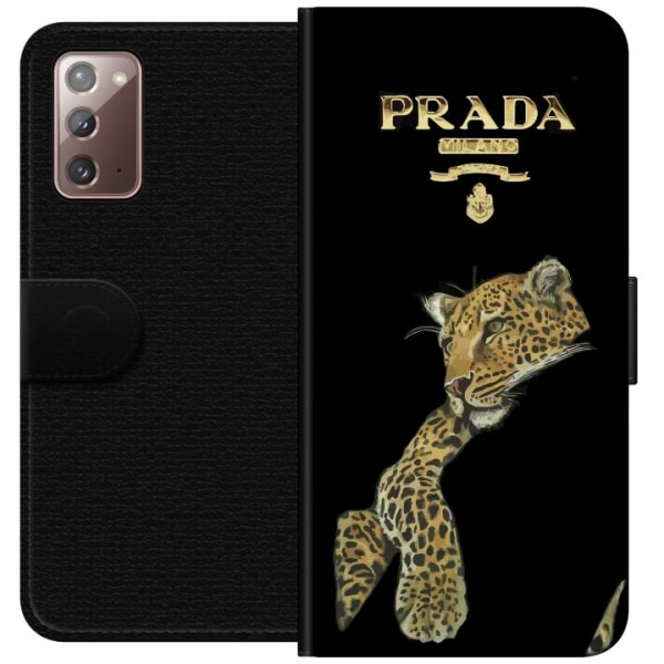 Samsung Galaxy Note20 Lompakkokotelo Prada Leopard