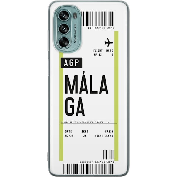 Motorola Moto G62 5G Genomskinligt Skal Malaga