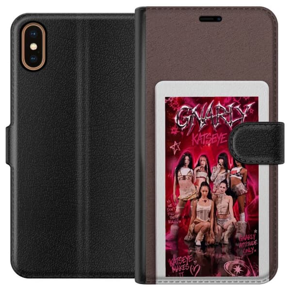 Kompatibelt Lommeboketui til Apple iPhone X KATSEYE rosa