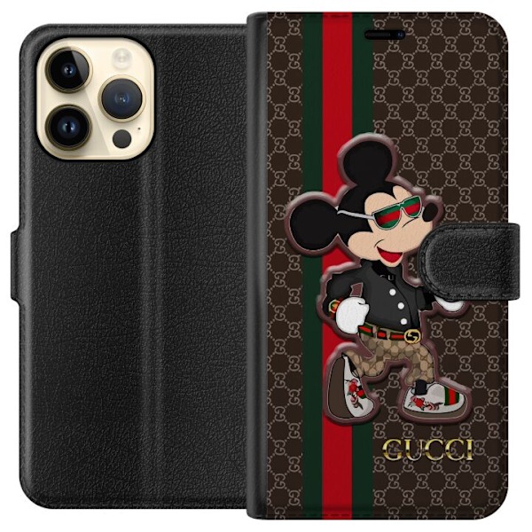 Kompatibel Tegnebogsetui til Apple iPhone 15 Pro Max Mickey Mouse