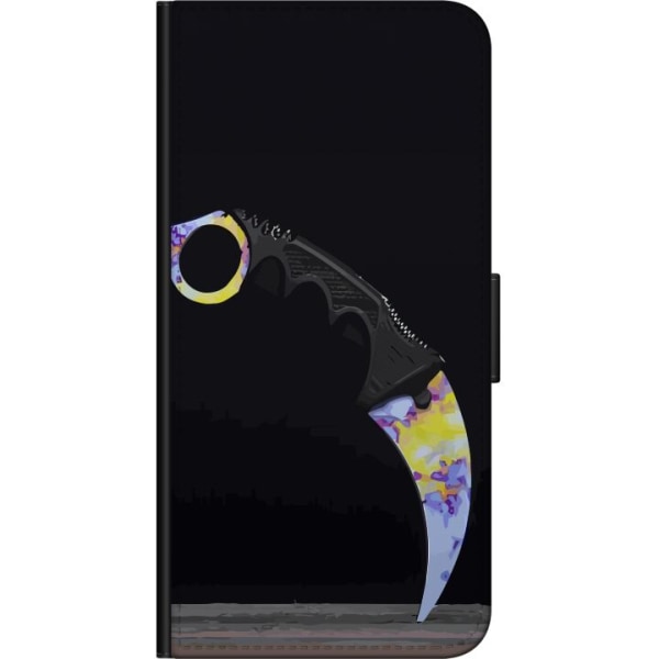 OnePlus 8 Tegnebogsetui Karambit / Butterfly / M9 Bayonet: Sma