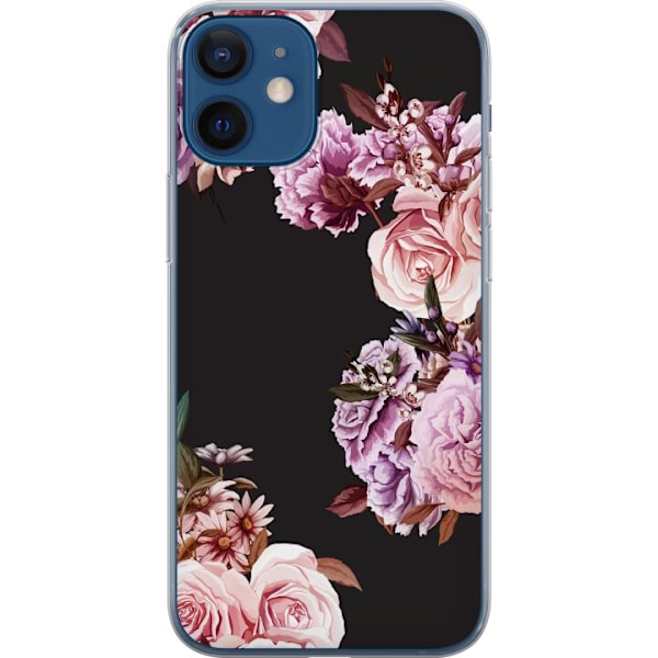 Apple iPhone 12  Läpinäkyvä kuori Kukat