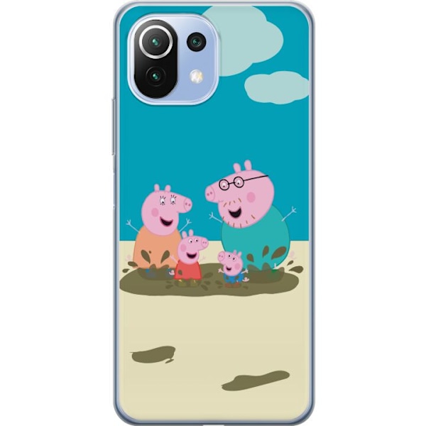 Xiaomi Mi 11 Lite Gennemsigtig cover Greta Gris Familie Georg