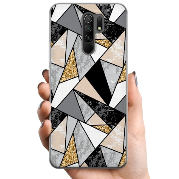 Xiaomi Redmi 9 TPU Mobildeksel Marmorutskrift