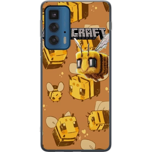 Motorola Edge 20 Pro Genomskinligt Skal Minecraft Bi