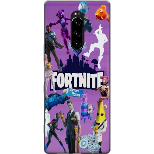 Sony Xperia 1 Läpinäkyvä kuori Fortnite