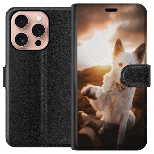 Apple iPhone 16 Pro Plånboksfodral Hund