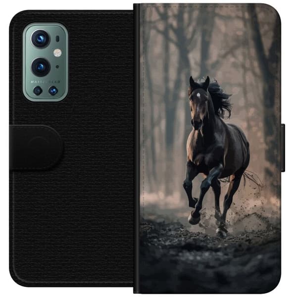 Kompatibel Tegnebogsetui til OnePlus 9 Pro Løbende Hest
