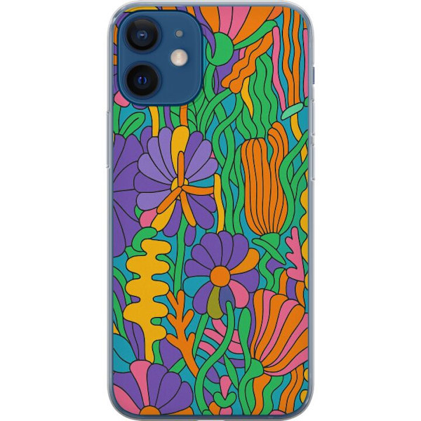 Apple iPhone 12 mini Läpinäkyvä kuori Värien räjähdys