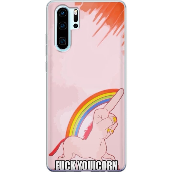 Huawei P30 Pro Genomskinligt Skal Fuck Unicorn