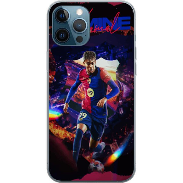 Apple iPhone 12 Pro Genomskinligt Skal Yamal Rising Talent FC Barcelona Spelare Ung Fotbollsstjärna Populärt Motiv Sport Spanien Talent