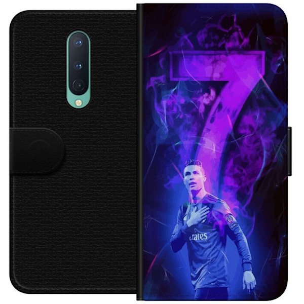 OnePlus 8 Tegnebogsetui Ronaldo 7 - Fodboldlegende i Handling