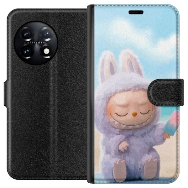 OnePlus 11R Lommeboketui Labubu Pink Stemning