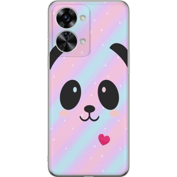 OnePlus Nord 2T Gennemsigtig cover Regnbue Panda