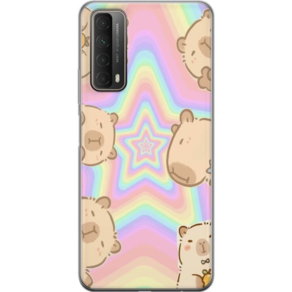 Huawei P smart 2021 Läpinäkyvä kuori Kawaii Capybara Galaxy