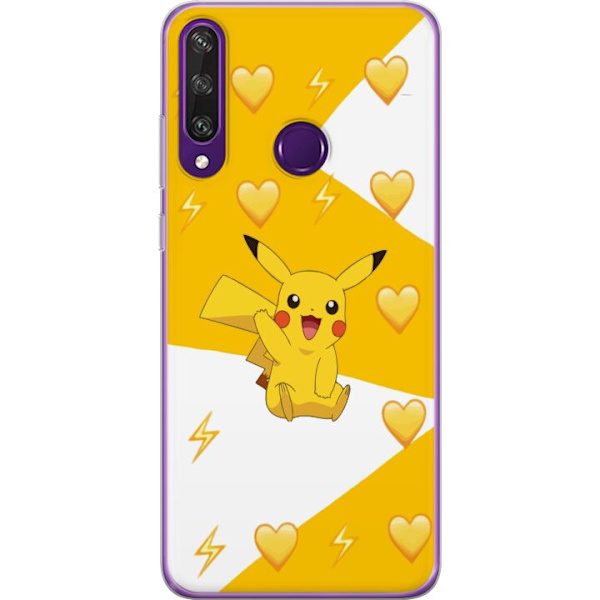 Huawei Y6p Läpinäkyvä kuori Pikachu Pokémon Pelihahmo Peliaihe Suosittu Ikoni Sarjakuvasarja Pokémon GO Lasten Klassikko