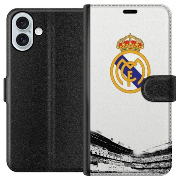 Apple iPhone 16 Plus Lompakkokotelo Real Madrid