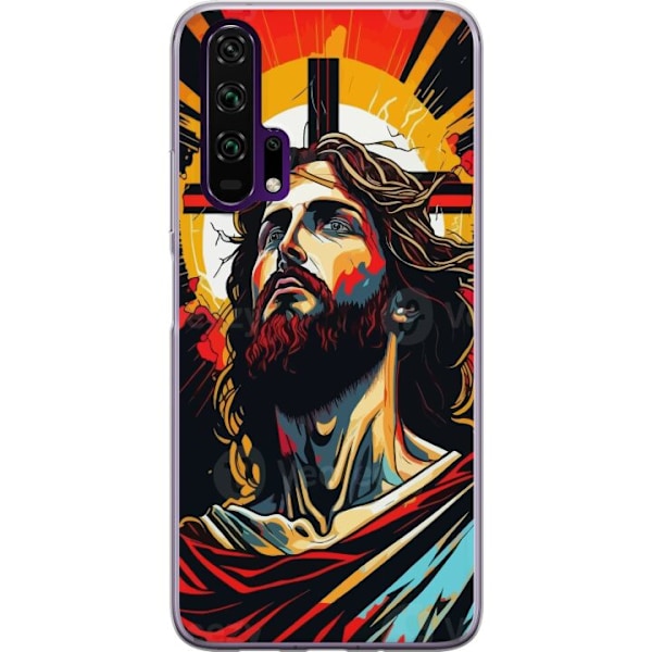 Honor 20 Pro  Läpinäkyvä kuori Jeesus ja Kortti - uskonnollinen motiivi syvällä symboliikalla