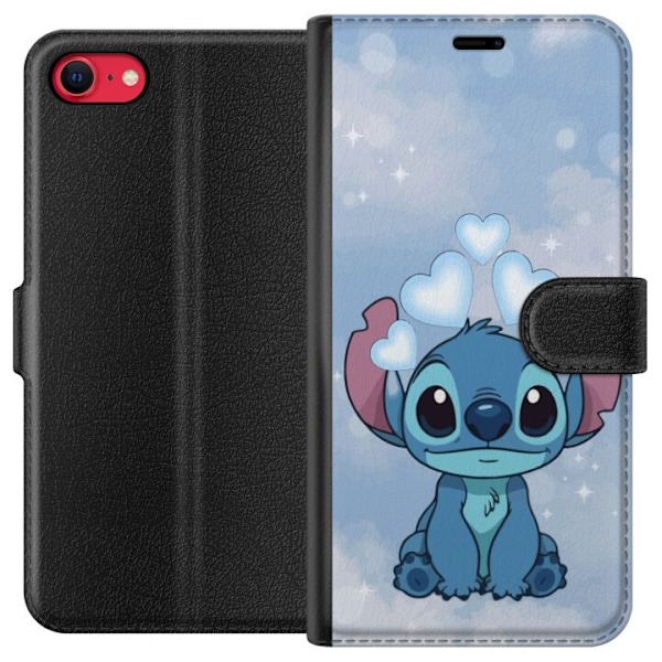 Apple iPhone 8 Tegnebogsetui Stitch Hoppende Glæde - Sjovt Design til Gave