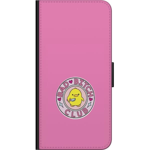 Kompatibel Tegnebogsetui til OnePlus 7 Pro Bad Bitch Club pink