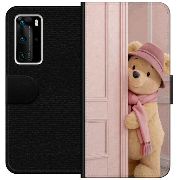 Huawei P40 Pro Tegnebogsetui Nalle Puh Disney Motiv Tegneserie Klassisk Populær Børnemotiv Disney-karakter Ikonisk Karakter