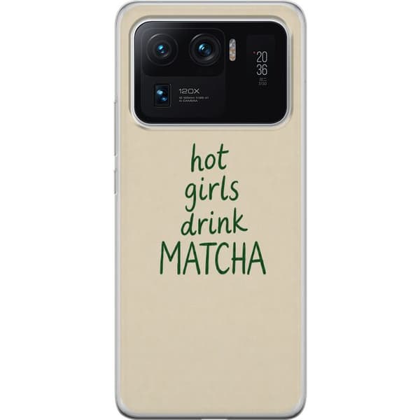 Kompatibelt Mobildeksel til Xiaomi Mi 11 Ultra Matcha-jenter beige
