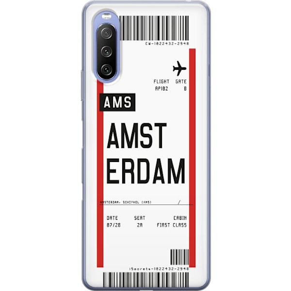 Sony Xperia 10 III Gennemsigtig cover Amsterdam