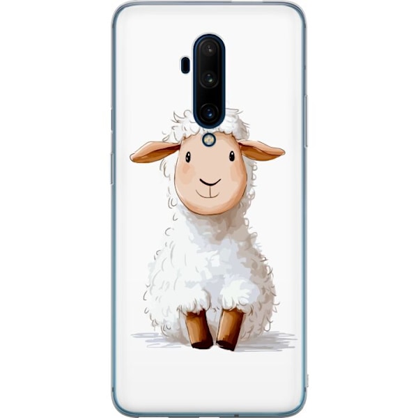 OnePlus 7T Pro Gennemsigtig cover Sødt Lamm - tegneseriestil til børn og babyprodukter