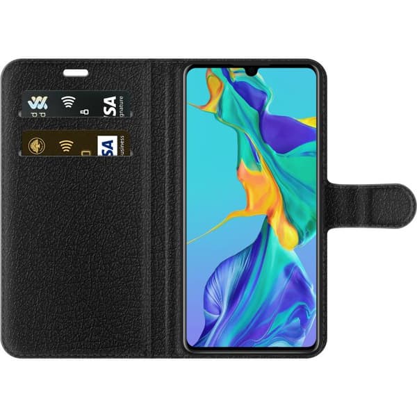 Kompatibel Tegnebogsetui til Huawei P30 Pikachu gul