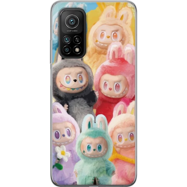 Xiaomi Mi 10T Pro 5G Genomskinligt Skal Labubu Sketch Style