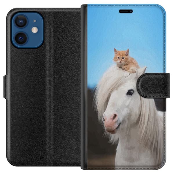 Kompatibelt Plånboksfodral till Apple iPhone 12 mini Vargar