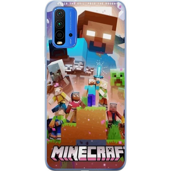 Xiaomi Redmi 9T Läpinäkyvä kuori Minecraft