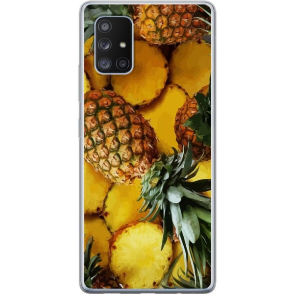 Samsung Galaxy A71 5G Genomskinligt Skal Tropisk Frukt