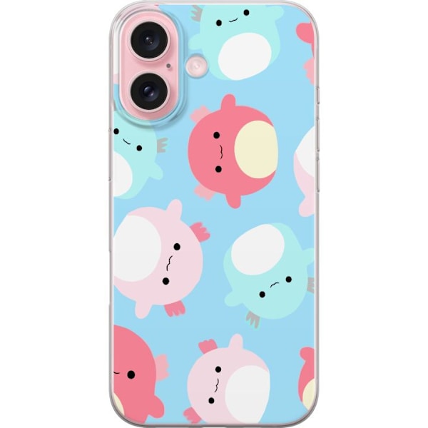 Apple iPhone 16 Läpinäkyvä kuori Squishmallow