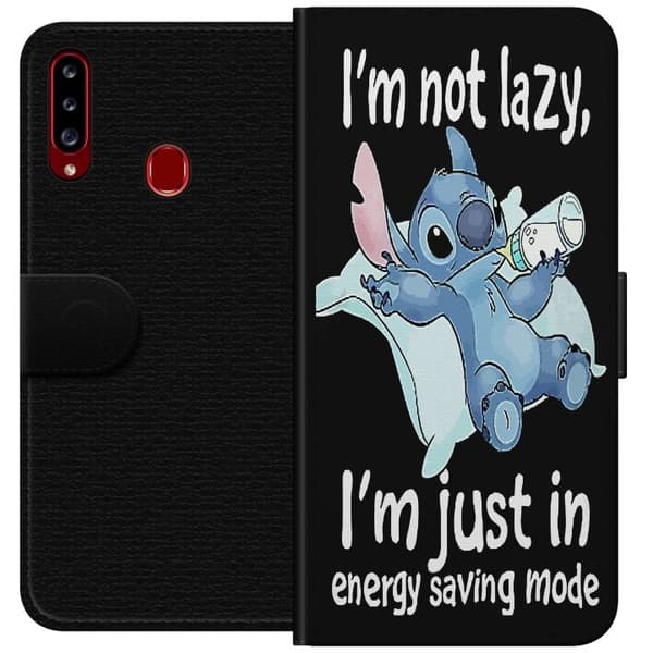Yhteensopiva Lompakkokotelo Samsung Galaxy A20s Kutoa Teksti