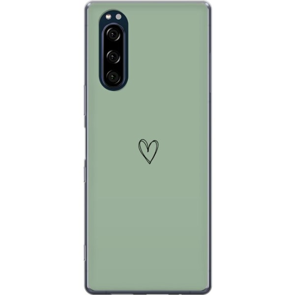 Sony Xperia 5 Gennemsigtig cover Hjerte