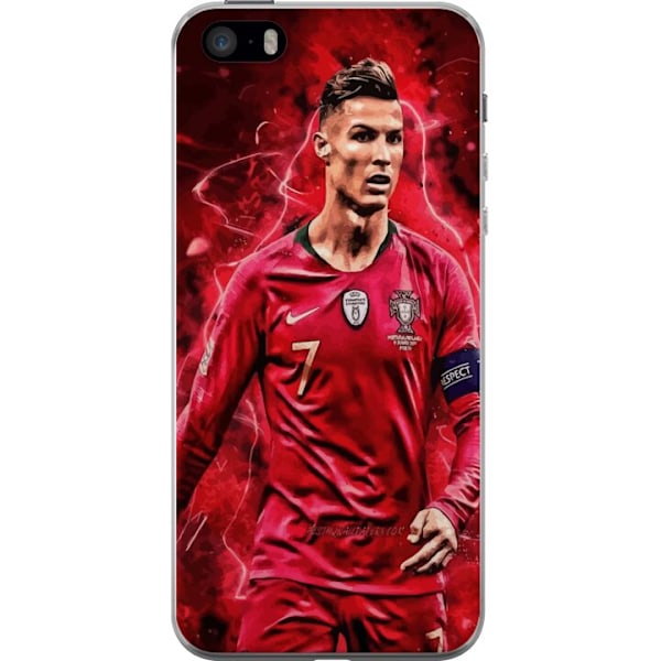 Apple iPhone SE (2016) Genomskinligt Skal Ronaldo Skills – C