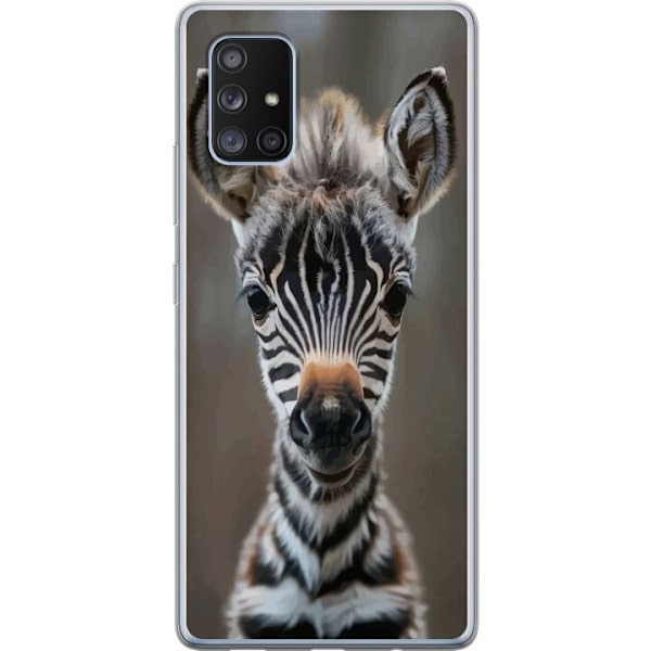 Samsung Galaxy A71 5G Gennemsigtig cover Giraf Dyretema Afrika Natur Grafisk Motiv Savanne Vilde Dyr Populær Vægkunst Eksotisk Tema