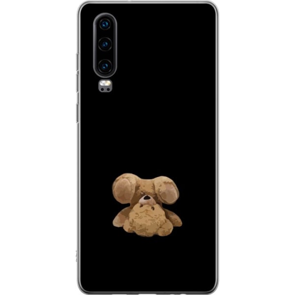 Huawei P30 Läpinäkyvä kuori Ylösalaisin oleva karhu