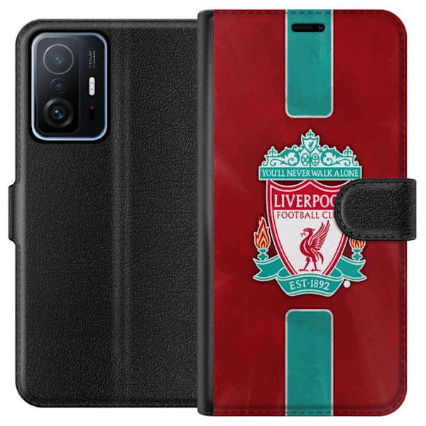 Xiaomi 11T Tegnebogsetui Liverpool FC - Klassisk Fodboldstolth