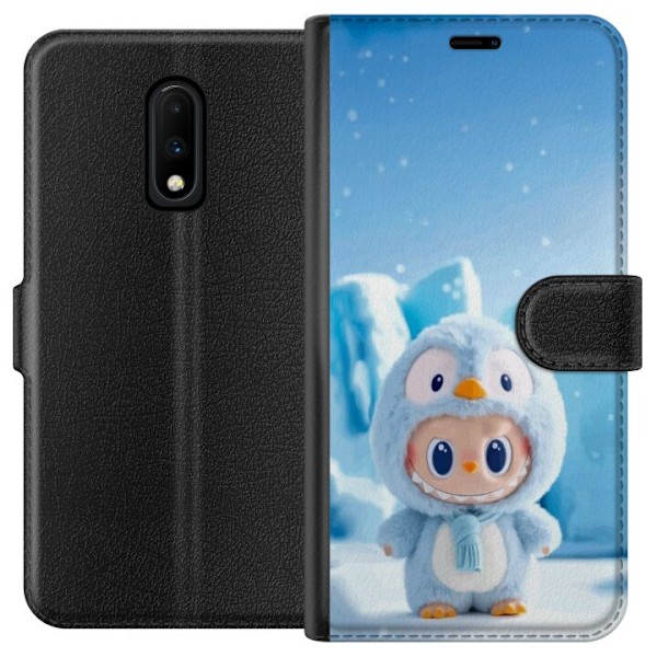 OnePlus 7 Tegnebogsetui sort ridder fortnite
