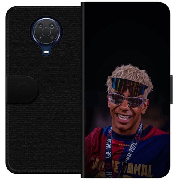 Nokia G20 Lompakkokotelo  Lamine Yamal matkapuhelinkotelo tyylikkäässä urheilumuotoilussa