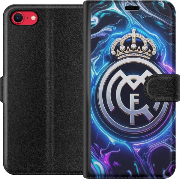 Kompatibelt Plånboksfodral till Apple iPhone SE (2020) Real Madrid