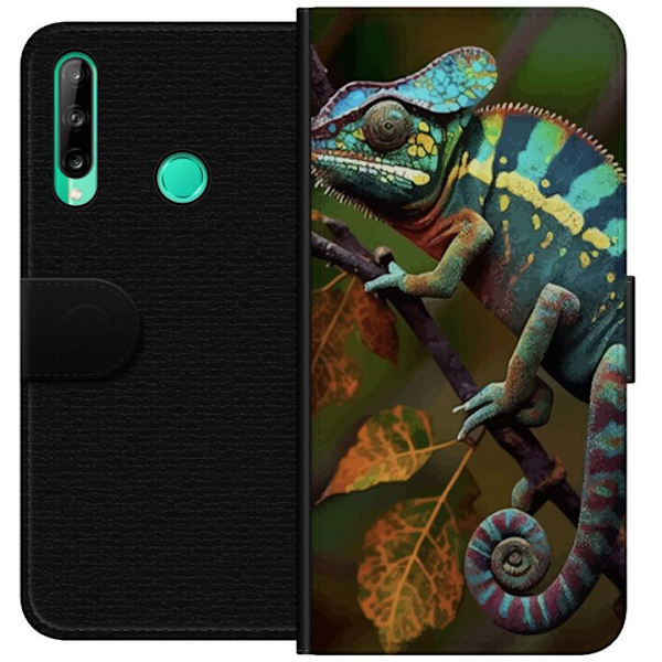 Huawei P40 lite E Tegnebogsetui Edderkop Grafisk Streetwear Design Dyremønster Moderne Bylivsstil Populært Motiv Kreativ Kunst Trend