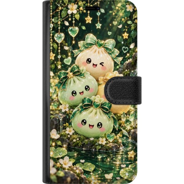 Kompatibel Tegnebogsetui til Apple iPhone XS Max Skovvenner grøn